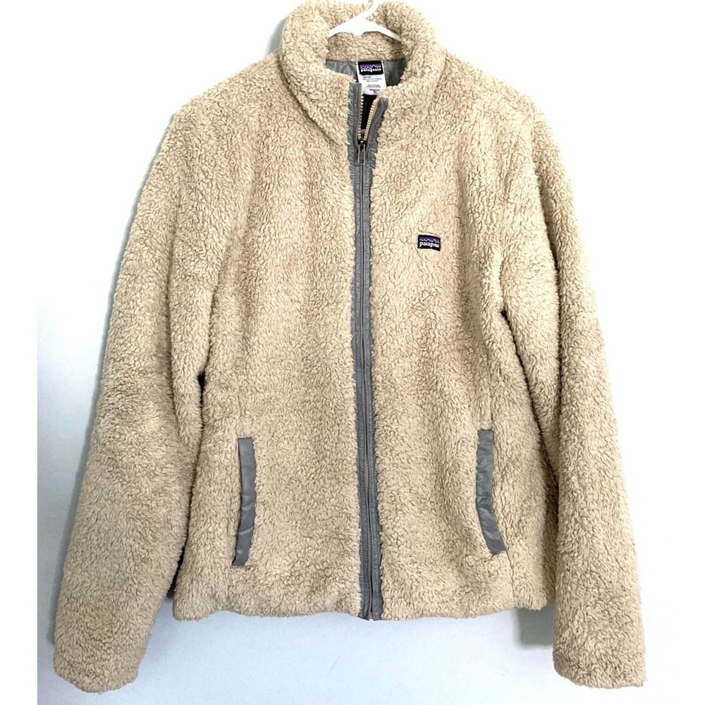 Vtg Patagonia Jacket Womens XL Los Lobos 25595 Sherpa Fleece Zip Up Lined Pocket